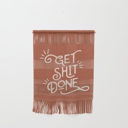 Get Shit Done motivational typography poster bedroom wall home decor Wall Hanging