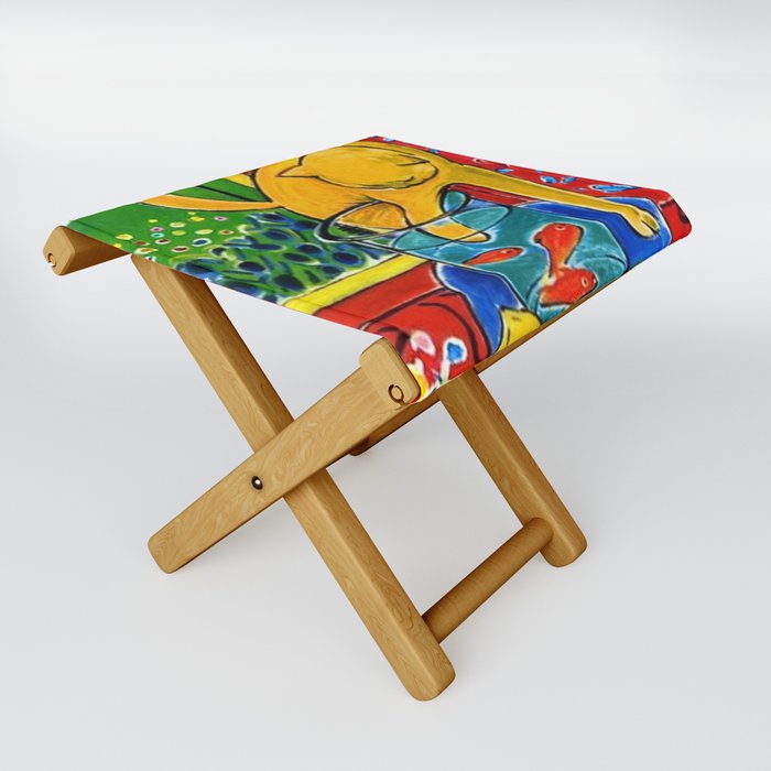 Henri Matisse - Cat With Red Fish still life painting Folding Stool