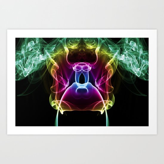 Smoke Art 6 Art Print
