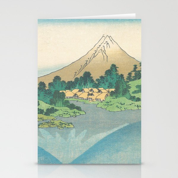 Katsushika Hokusai - Mt Fuji Reflection Stationery Cards