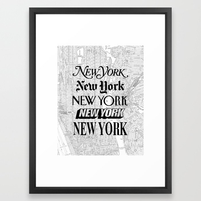 New York City Black And White Poster I Love Heart Nyc New York City Black And White Poster I Love Heart Nyc Design Home Wall Decor Framed Art Print By Themotivatedtype Society6