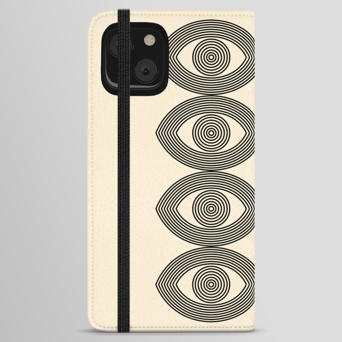 Abstraction_EYES_ILLUSION_VISION_MAGIC_VIBE_POP_ART_0427A iPhone Wallet Case