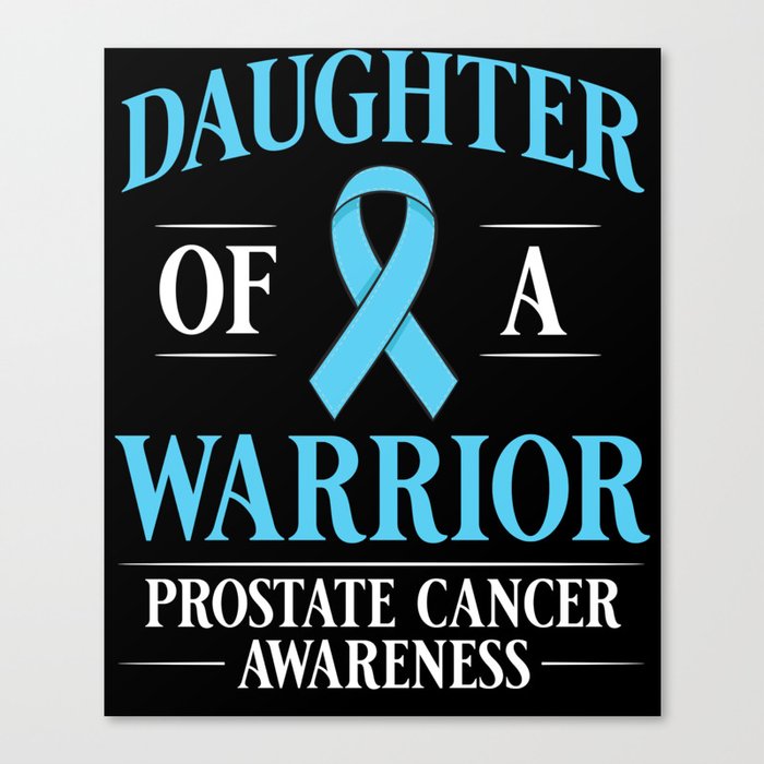 Prostate Cancer Blue Ribbon Survivor Awareness Canvas Print