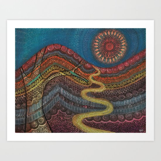 Andalucian Valley Art Print