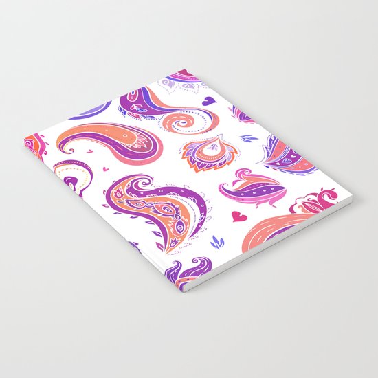 Indian Paisley Pattern 01 Notebook