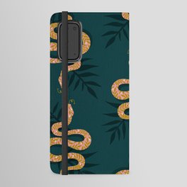Tropical Serpent – Teal & Blush Android Wallet Case