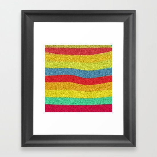 Bright Color Lineup Framed Art Print