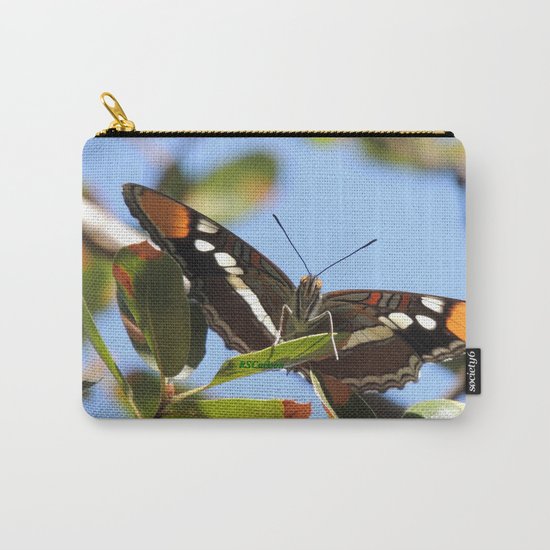 California Sister Butterfly on Oak Leaves Carry-All Pouch