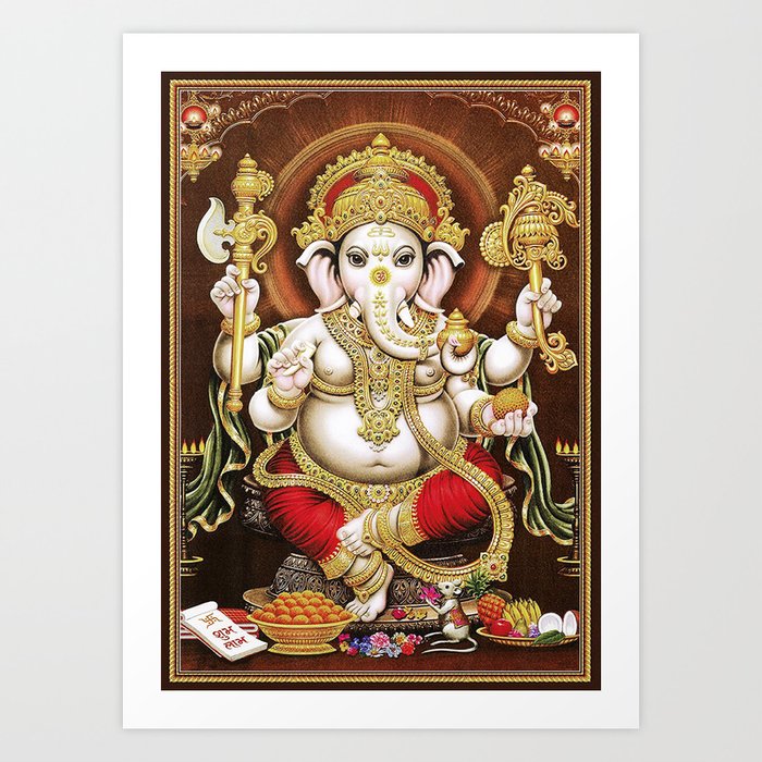 Hindu Ganesha 6 Art Print