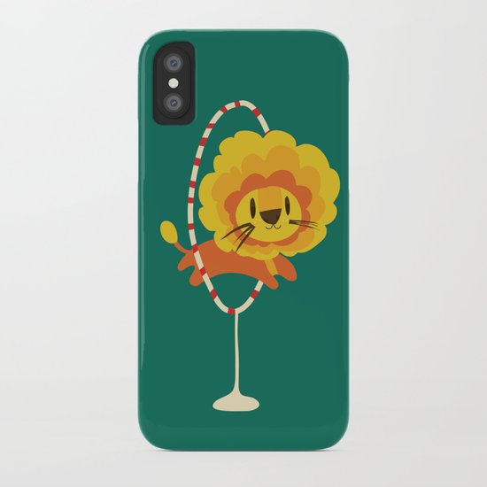 Lion hopped through a loop iPhone Case