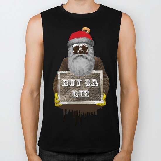 Santa Claus - Buy or Die Biker Tank