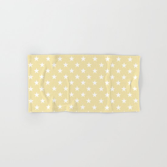 Stars (White/Vanilla) Hand & Bath Towel