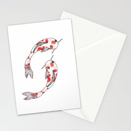 Koi fish Stationery Card