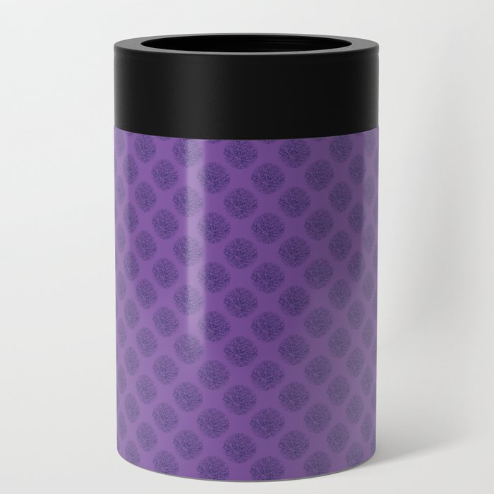 Fuzzy Dots Purple Can Cooler