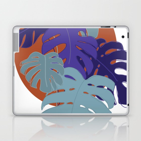 Creative Colorful Monstera Laptop & iPad Skin