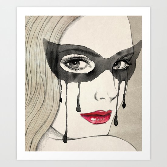 Mask Art Print