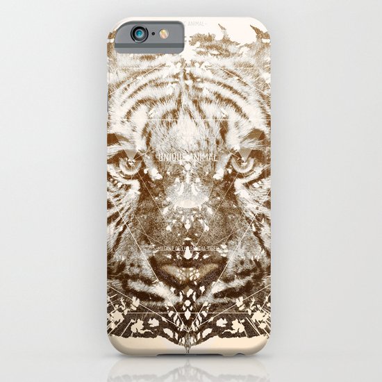 The White Tiger (Gold Version) iPhone & iPod Case