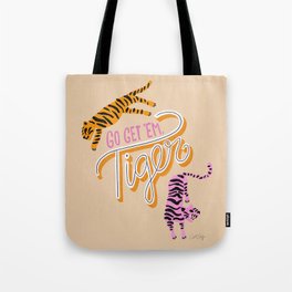 Go Get 'Em Tiger – Melon Tote Bag