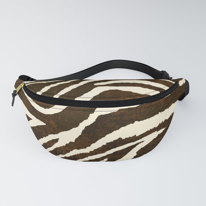 ANIMAL PRINT ZEBRA IN WINTER BROWN AND BEIGE 2019 Fanny Pack