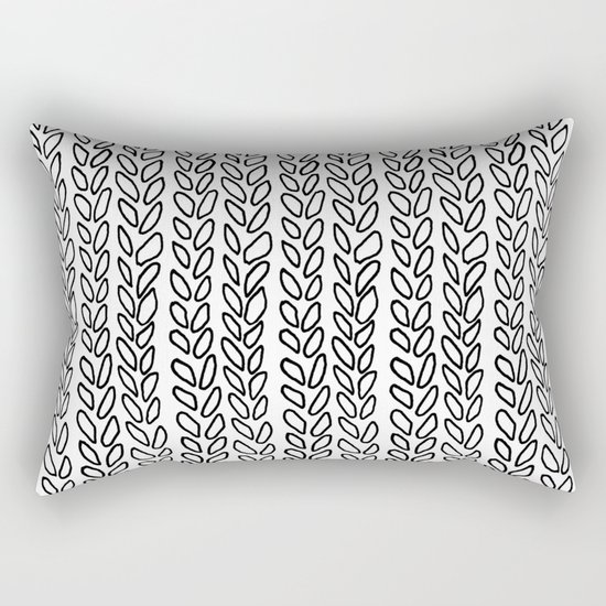 Knit Outline Zoom Rectangular Pillow
