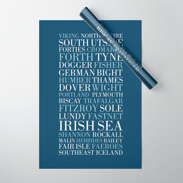 The Shipping Forecast Wrapping Paper