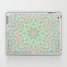 Ornamental Ethnic Bohemian Pattern VI Mint Blush Laptop Skin
