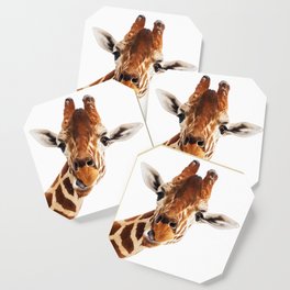 Giraffe Portrait // Wild Animal Cute Zoo Safari Madagascar Wildlife Nursery Decor Ideas Coaster