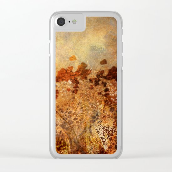 Autumn Melancholy Clear iPhone Case