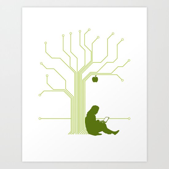 Apple CircuiTree Art Print