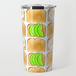 Toast pattern // Avocado toast // Egg toast // Breakfast pattern  Travel Mug