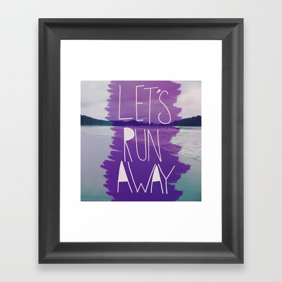 Let's Run Away: Manuel Antonio, Costa Rica Framed Art Print