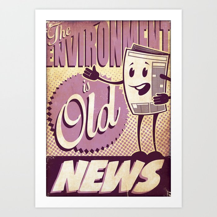 Old News Art Print