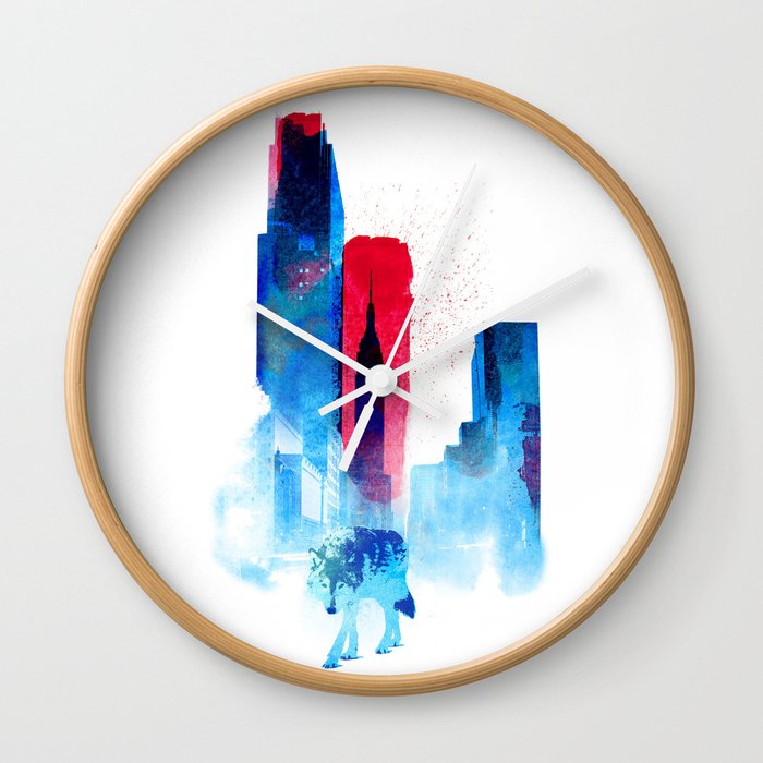 The wolf of the City Wall Clock