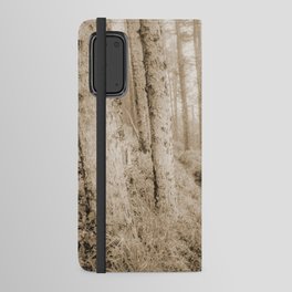 Oregon Coast Sepia Forest Android Wallet Case