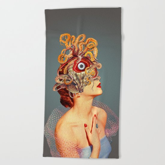 Freud vs Jung Beach Towel