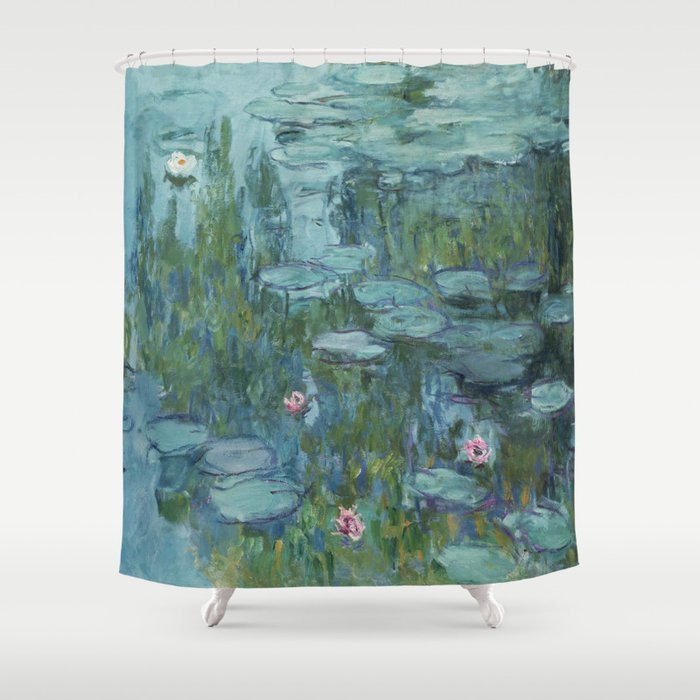 Nymphéas Claude Monet Shower Curtain By Historia Images
