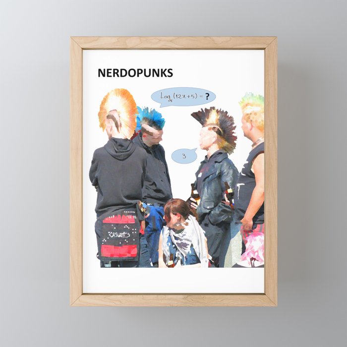 Nerdopunks Framed Mini Art Print