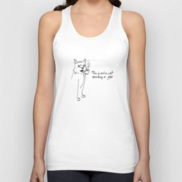 This is not a cat smoking a pipe Tank Top