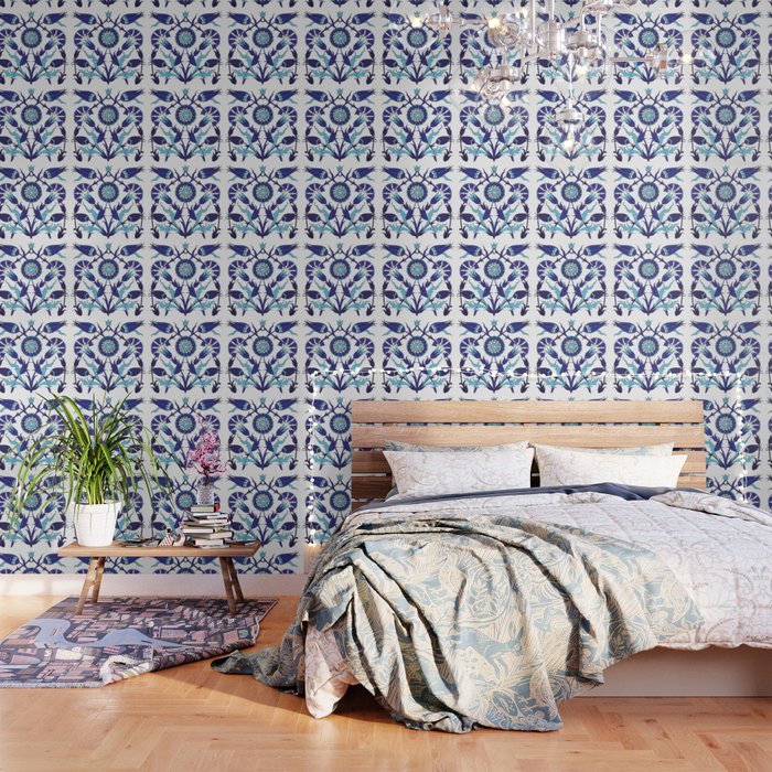 Turkish Tile Art Pattern Wallpaper By Nsprints Society6