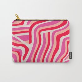 pink zebra stripes Carry-All Pouch