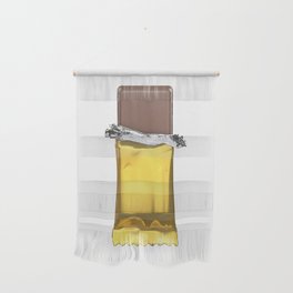 Chocolate candy bar in gold wrapper Wall Hanging