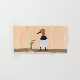 Bird and Onion - Brown and Pink Hand & Bath Towel