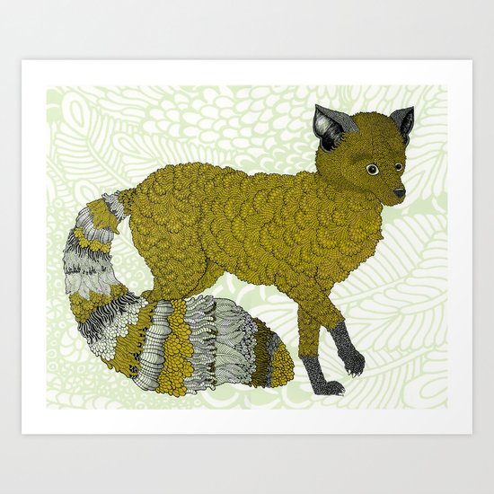 Gold Fox Art Print