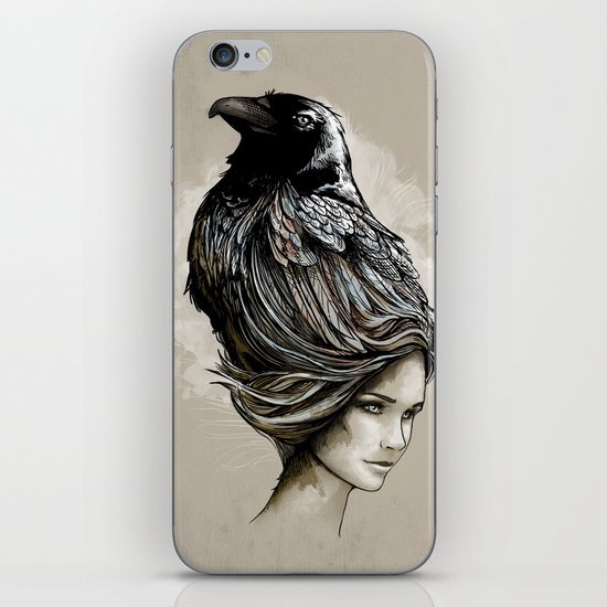 Raven Haired iPhone & iPod Skin