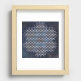 Seven Cubes of Life Recessed Framed Print