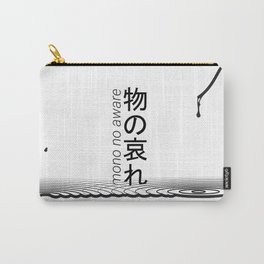 mono no aware Carry-All Pouch | Graphicdesign, Black And White, Typography, Acrylic, Japan, Ink, Water, Mononoaware, Digital 