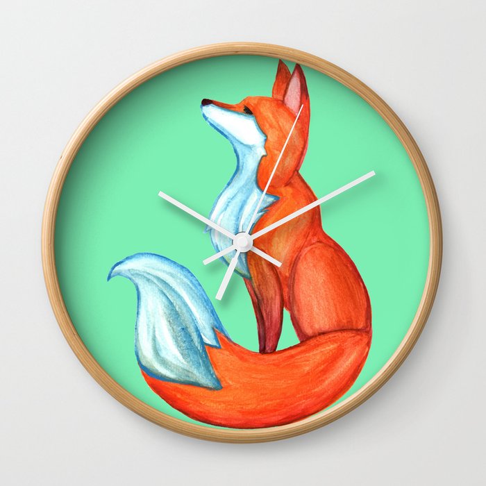 Fox Tale Wall Clock
