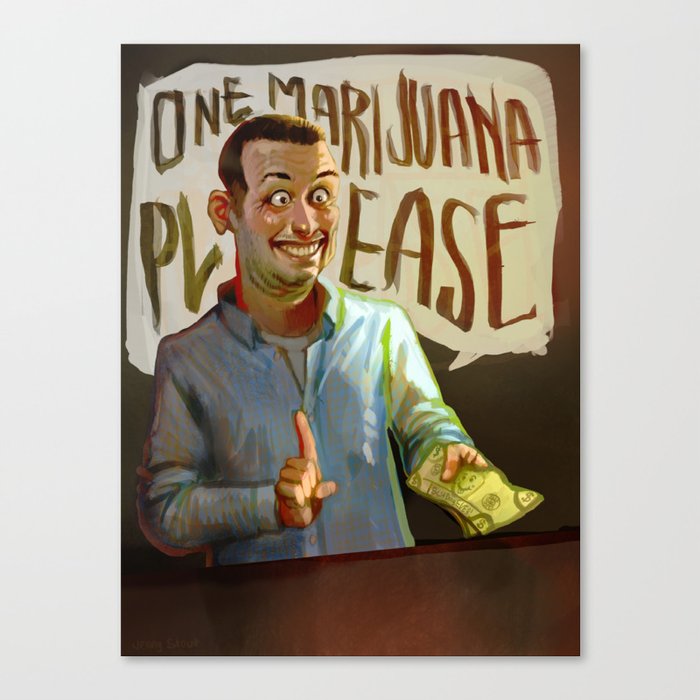 One Marijuana Please Canvas Print