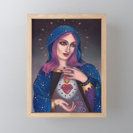 Blessed Mary Framed Mini Art Print