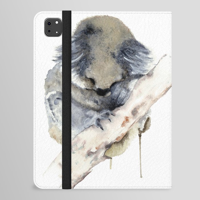 Koala sleeping iPad Folio Case